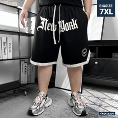 Quần Ngắn Lưng thun Bigsize New York Phối line xẻ chữ V