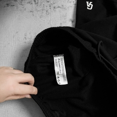 Quần Ngắn thun Bigsize Logo GA Basic Màu Đen