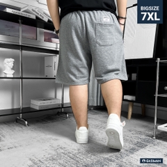 Quần Ngắn thun Bigsize Logo GA Basic Màu Xám trắng