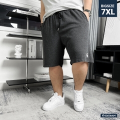 Quần Ngắn thun Bigsize Logo GA Basic Màu Xám lông chuột