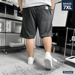 Quần Ngắn thun Bigsize Logo GA Basic Màu Xám lông chuột