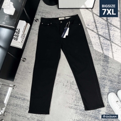 Quần dài Jean Bigsize Basic trơn Màu Đen