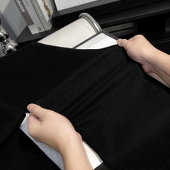 Quần dài Jean Bigsize Basic trơn Màu Đen