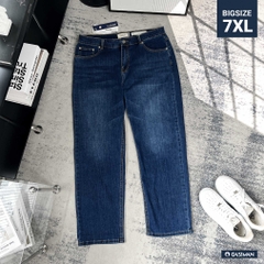 Quần dài Jean Bigsize Basic trơn Màu Xanh đậm