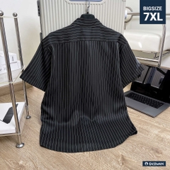 Áo Sơ Mi Bigsize Oxford Kẻ sọc Xám lông chuột