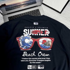 Áo thun Gasi Xanh đen Kính đỏ