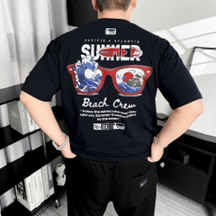 Áo thun Gasi Xanh đen Kính đỏ