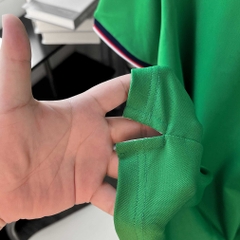 Áo Polo Bigsize Màu Xanh Lá Thêu Gấu Phối cổ 3 màu