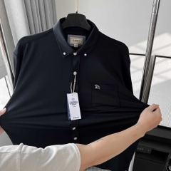 Áo Sơ mi Big size Flex Co giãn 4 chiều màu Đen