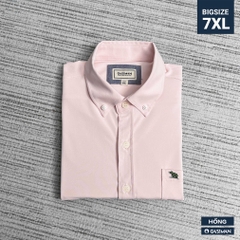 Áo Sơ Mi Bigsize Nano Co Giãn 4 Chiều Màu Hồng