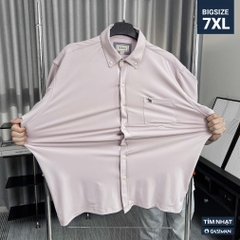 Áo Sơ mi Bigsize Nano Co giãn 4 chiều màu Tím nhạt
