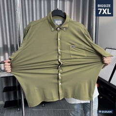 Áo Sơ Mi Bigsize Nano Co Giãn 4 Chiều Màu Xanh Bơ