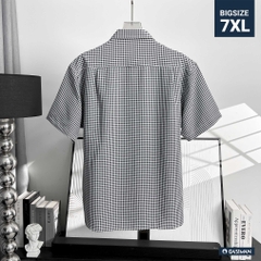 Áo Sơ Mi Bigsize Oxford Caro Nhí Đen