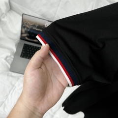 Áo Polo Bigsize Màu Đen Thêu Gấu Phối cổ 3 màu