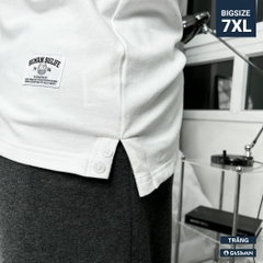 Áo Polo Bigsize 3 Sọc ngay tay Màu Trắng