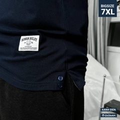 Áo Polo Bigsize 3 Sọc ngay tay Màu Xanh đen