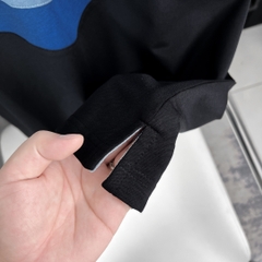 Áo Polo Bigsize Phối chữ V Xanh biển - Xanh dương - Đen