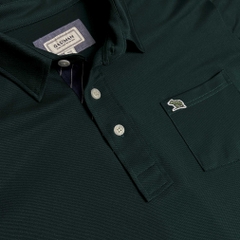 Áo Polo Big size Classy có Túi màu Xanh rêu