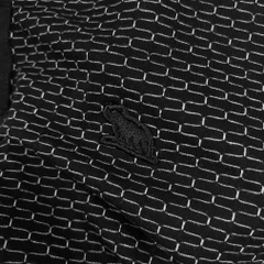 Polo Bigsize vải dệt Brick Màu Đen