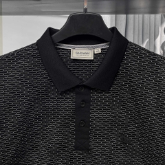 Polo Bigsize vải dệt Brick Màu Đen