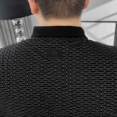 Polo Bigsize vải dệt Brick Màu Đen