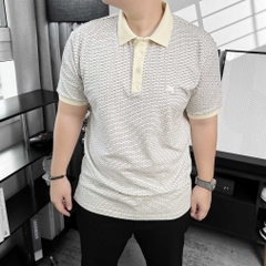 Polo Bigsize vải dệt Brick Màu Kem