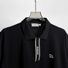 Polo Big Size Đen phối Trụ ẩn in Gasiman