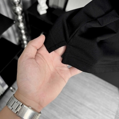 Polo Big Size Đen phối Trụ ẩn in Gasiman