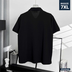 Polo Big Size Đen phối Trụ ẩn in Gasiman