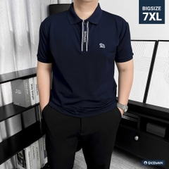 Polo Big Size Xanh Đen Trụ ẩn in Gasiman