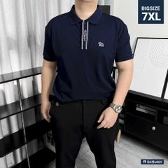 Polo Big Size Xanh Đen Trụ ẩn in Gasiman