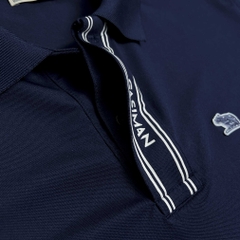 Polo Big Size Xanh Đen Trụ ẩn in Gasiman