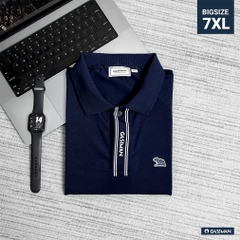 Polo Big Size Xanh Đen Trụ ẩn in Gasiman
