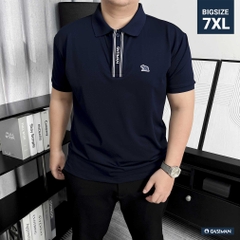 Polo Big Size Xanh Đen Trụ ẩn in Gasiman