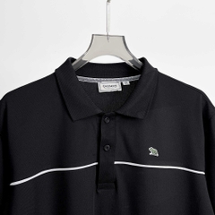 Polo BigSize phối viền ngực Màu Đen