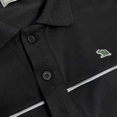 Polo BigSize phối viền ngực Màu Đen