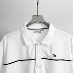 Polo BigSize phối viền ngực Màu Trắng