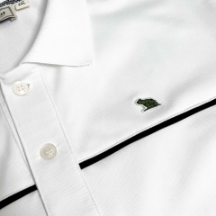 Polo BigSize phối viền ngực Màu Trắng