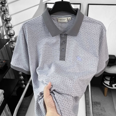 Polo Bigsize vải dệt Brick Màu Xám Tím