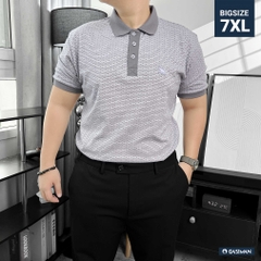 Polo Bigsize vải dệt Brick Màu Xám Tím