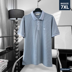 Polo Bigsize vải dệt Brick Màu Xanh Da