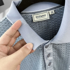 Polo Bigsize vải dệt Brick Màu Xanh Da
