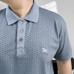 Polo Bigsize vải dệt Brick Màu Xanh Da