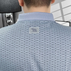 Polo Bigsize vải dệt Brick Màu Xanh Da