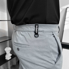 Quần Tây Hàn Quốc Co Giãn 4 Chiều Xám Nhạt