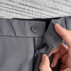 Quần Tây Hàn Quốc Co Giãn 4 Chiều Xám Đậm