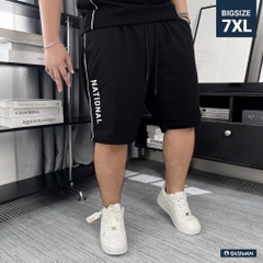 Quần Thun ngắn Big size Phối Viền in chữ National