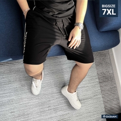 Quần Thun ngắn Big size Phối Viền in chữ National