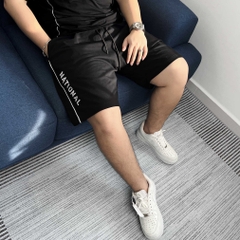 Quần Thun ngắn Big size Phối Viền in chữ National