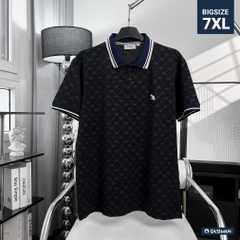 Polo Big size Royal Sailor Monogram Màu Đen